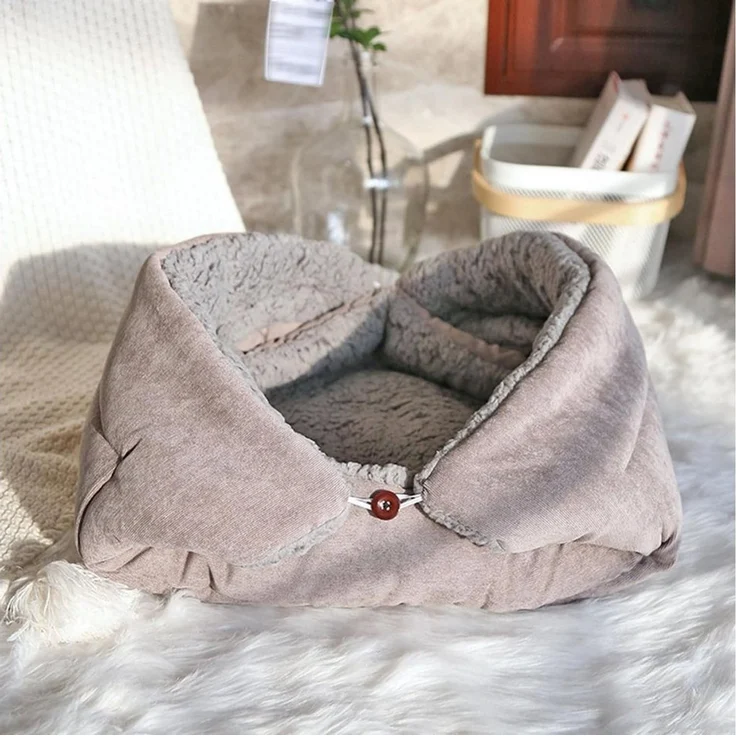 Ledander Tierbett Katzenbett Matte, 3 in 1 Katzenkissen,Waschbar Katzenbett Flauschig, für Katze und Hunde – Bild 3