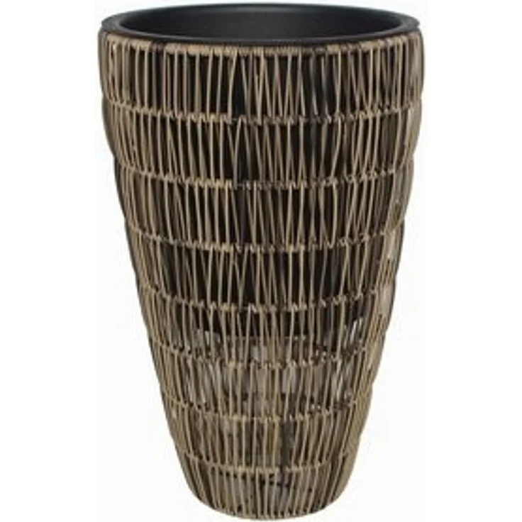 TrendLine Polyrattan Pflanztopf Ø30x48cm mit Einsatz – Bild 4