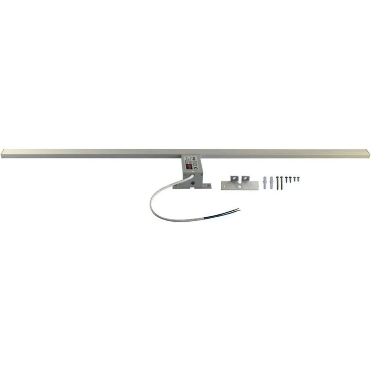 kalb LED Spiegelleuchte 80cm LED Badleuchte Badlampe Spiegellampe 230V warmweiß, silbergrau, warmweiß – Bild 2