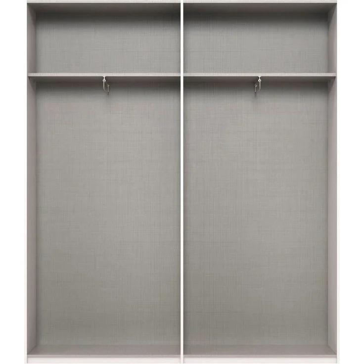 Wimex Kleiderschrank Mugano,in 5 Breiten,2 Höhen,2 Tiefen, viele Farben, Made in Germany (in Basic oder Premium Ausstattung) mit langen Griffen aus Metall, mit oder ohne Spiegel – Bild 2