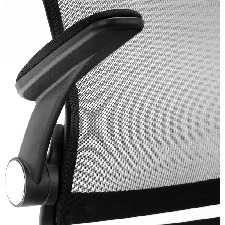 Julian Bowen Imola Bürostuhl, Schwarz und Chrom – Bild 8