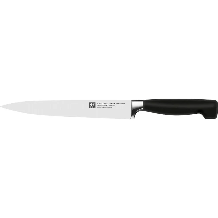Zwilling 'Vier Sterne' Fleischmesser, Stahl schwarz , 20 cm