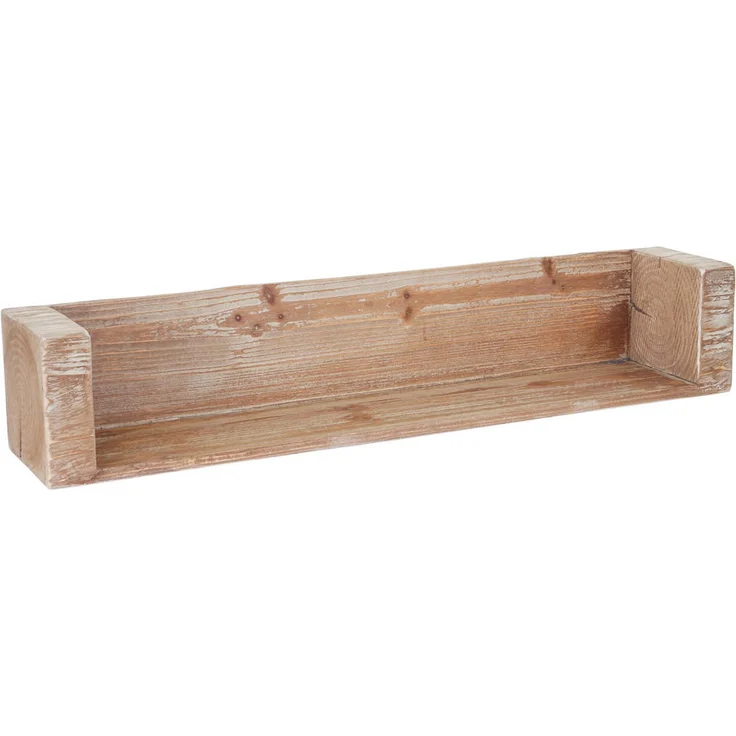 MCW Wandregal, Braunes Tannenholz, 64x19x18 cm, Fertig montiert für Wohnzimmer