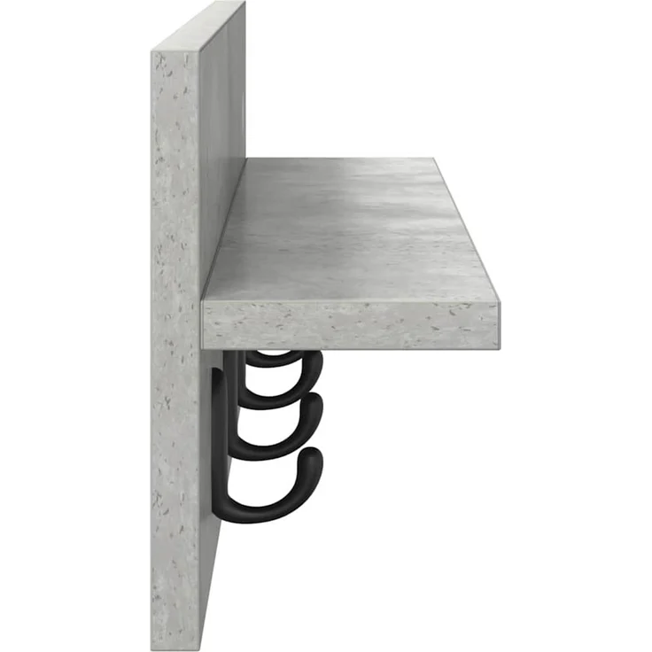 vidaXL Wandmontierter nachttisch Beton Grau 60 x 10,5 x 18 cm 874390 – Bild 6