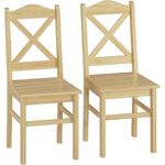 Küchenstuhl Massivholzstuhl Esszimmerstuhl Kiefer 2x Stühle 90.71-20-D