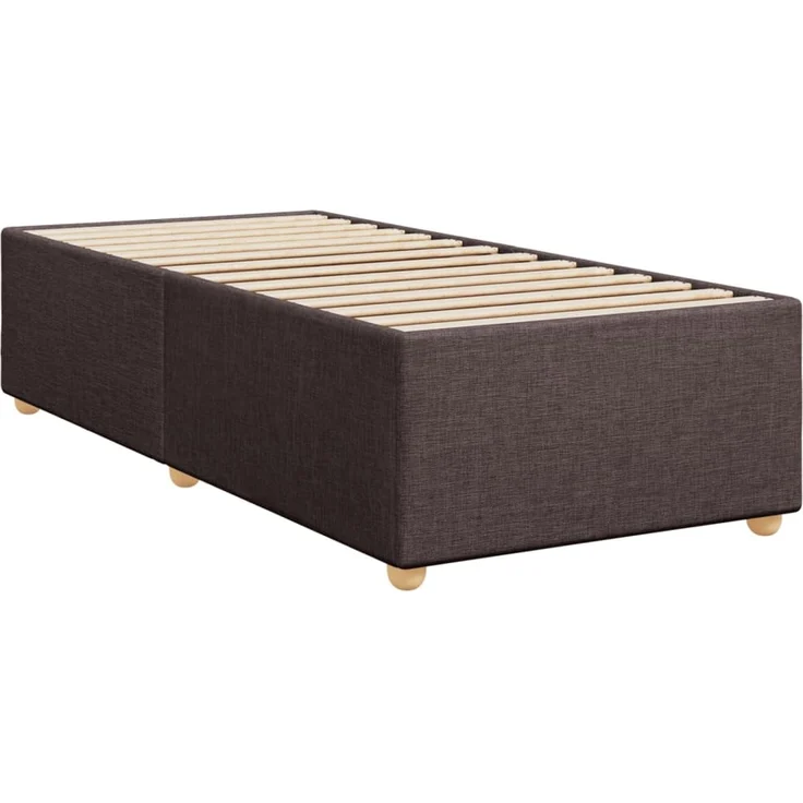 vidaXL Boxspringbett mit Matratze Dunkelbraun 100x200 cm Stoff 3293508 – Bild 10