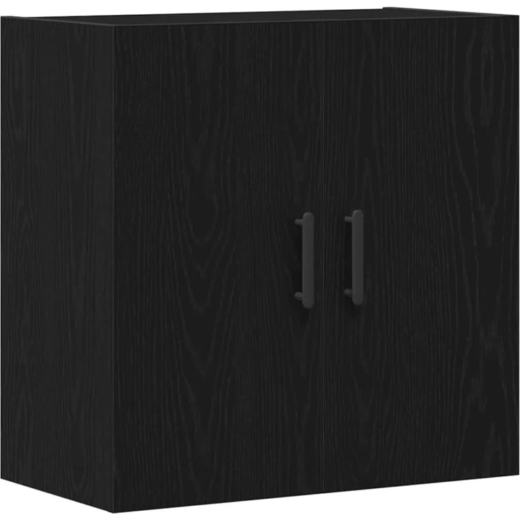 vidaXL Wandmontierter Schrank Schwarz Eichen-Optik 60 x 31 x 60 cm 862945 – Bild 1
