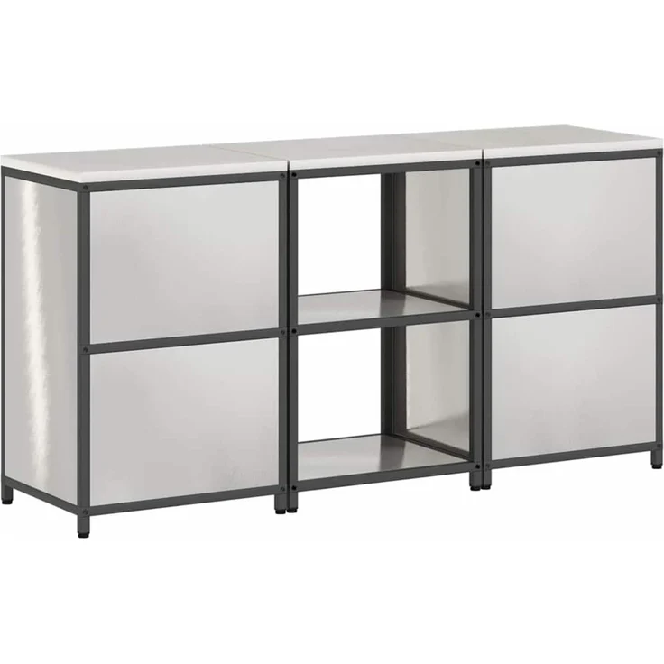 vidaXL Aufbewahrungsset für die Küche HATTEM 3 stk. Silber Edelstahl 3392698 – Bild 11