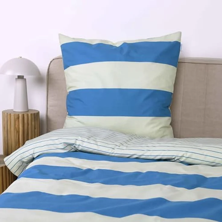 TOM TAILOR HOME Bettwäsche BOLD STRIPES in Gr. 135x200cm, 155x220cm oder 200x220cm, Renforcé, 2 teilig, new bedroom, mit farbigem Markenreißverschluss – Bild 4