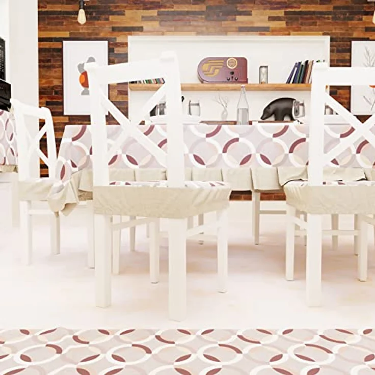 PETTI Artigiani Italiani - Tischdecke, Tischdecke, Tischdecke, Tischdecke, Kunststoff-Tischdecke mit Igel-Motiv, Beige, 6 Plätze (140 x 180 cm), 100% Made in Italy – Bild 4