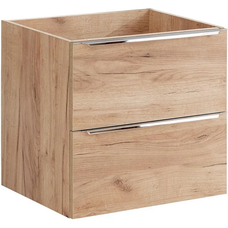 Waschtischunterschrank 60cm TOSKANA-56 in Wotaneiche Nb. B/H/T ca. 60/57/46cm