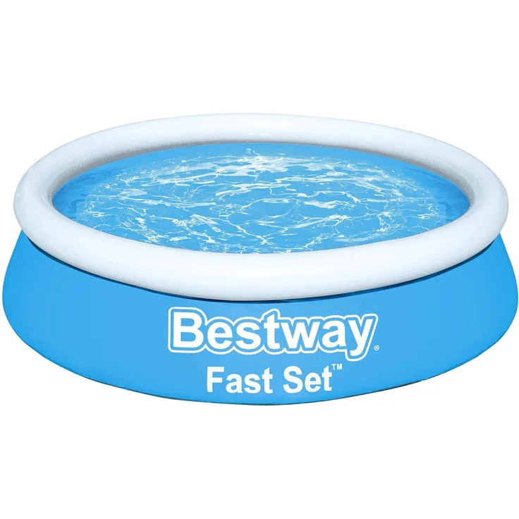 Bestway Fast Set Aufblasbarer Swimmingpool Rund 244x66 cm