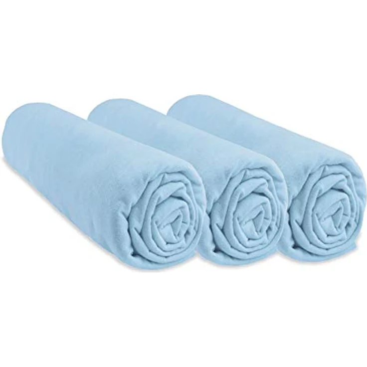 3 Spannbetttücher Baumwolle für Babybett 50x100 – 6 Farben Erhältlich – Bild 2
