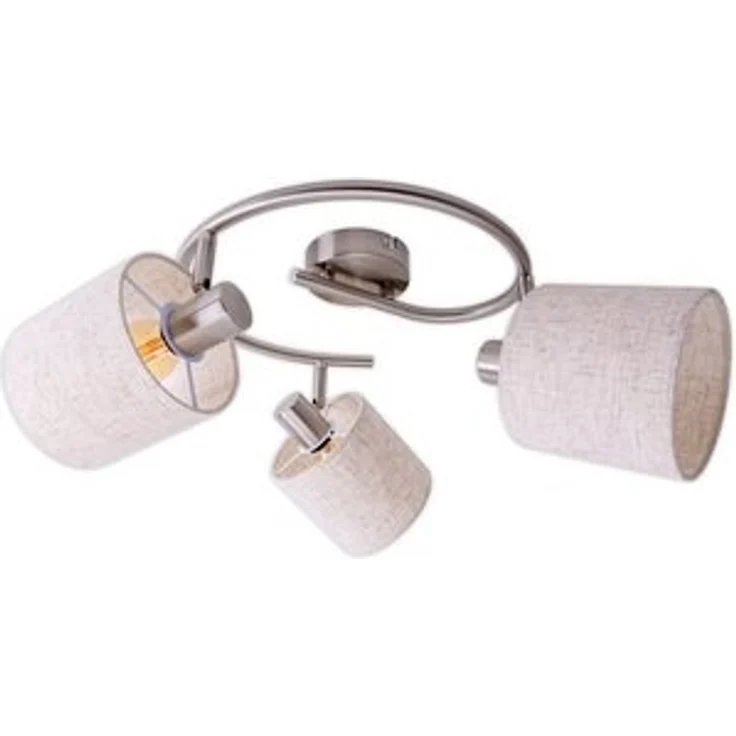näve Deckenleuchte Maron, ohne Leuchtmittel, 3er Decken-, Wandleuchte, Rondell, Spot, 3xE14 max. 40W, Metall/Textil – Bild 6