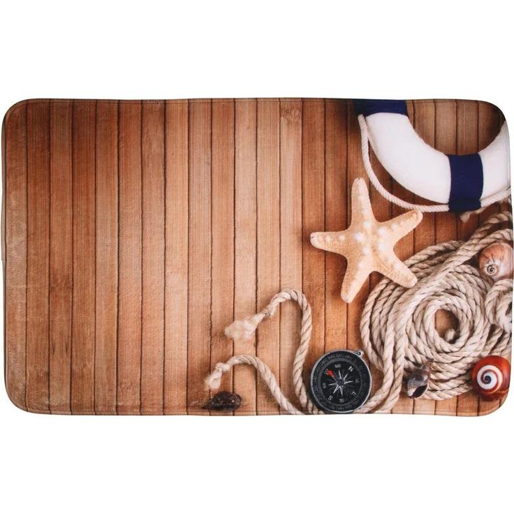 Sanilo Badematte mit Motiv, viele schöne Badteppiche zur Auswahl, rutschhemmend beschichtet, waschbar, schnelltrocknend, Polyester, rechteckig, sehr weich, hochwertig & modern, 50 x 80 cm oder 70 x 110 cm – Bild 2