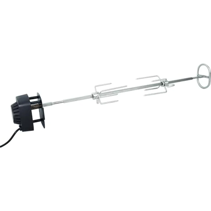SANTOS Magnetischer Drehspieß für Napoleon Rogue 425, elektrische Rotisserie mit Edelstahlspieß und Magnethalterung – Bild 2