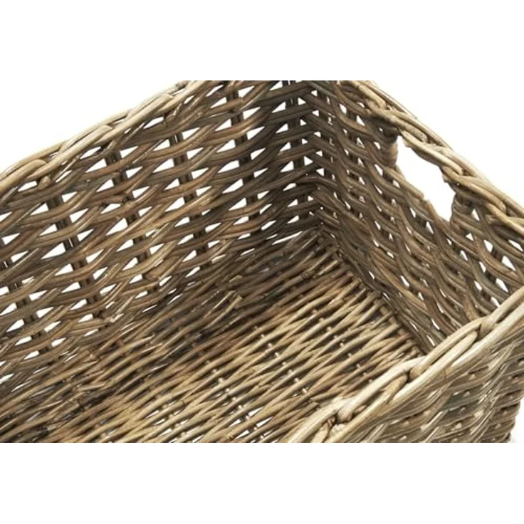 Kobolo Aufbewahrungskorb Regalkorb Rattan kubu mit Grifflöchern - Gr. L – Bild 6