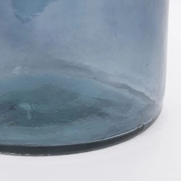 Mica Decorations 241752 Rioja Glasflasche/Vase, Hell Blau, Recyceltes Glas, 21 x 21 x 100 cm – Bild 3
