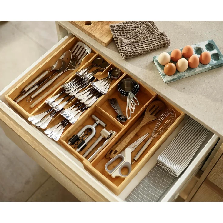 Joseph Joseph DrawerStore Bambus Schubladeneinsatz, braun – Bild 5