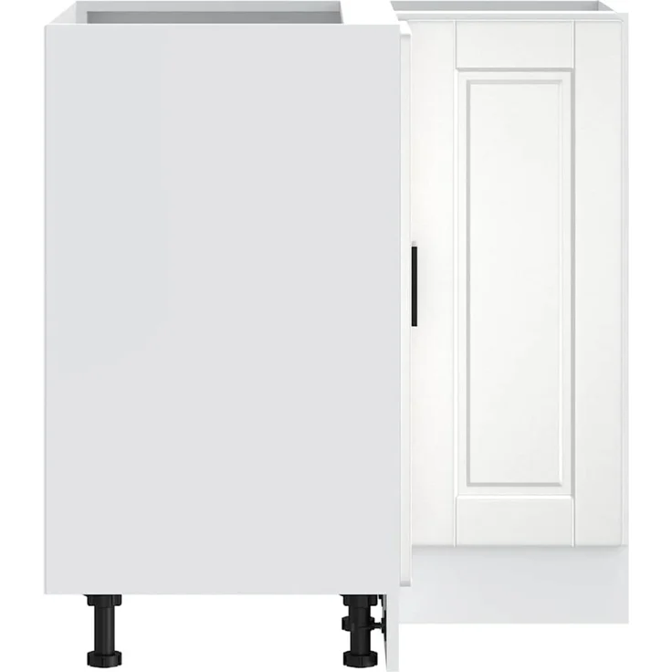 vidaXL Küchen-Eckunterschrank Porto Hochglanz-Weiß Holzwerkstoff 853989 – Bild 7