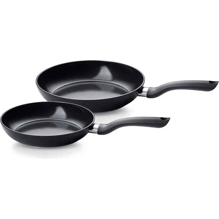 Fissler Pfannen-Set Essential, Aluminium (Set, 2-tlg, je 1x Keramikpfanne 24 + 28 cm), leicht zu reinigen, Made in Germany