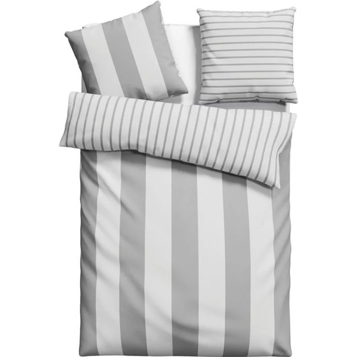 OTTO home Bettwäsche Sari, Linon, 2 teilig, in verschiedenen Qualitäten, moderne Bettwäsche mit Streifen – Bild 4