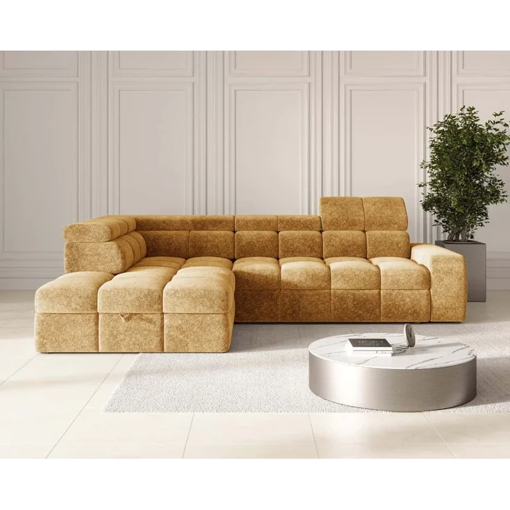 Ecksofa Bianco mit Schlaffunktion und Bettkasten | Jan-Art | verschiedene Farben erhältlich – Bild 1