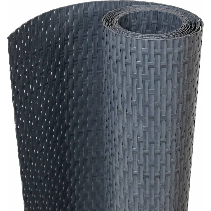 vidaXL Balkon-Sichtschutz Anthrazit 300x80 cm Poly Rattan 156235 – Bild 2