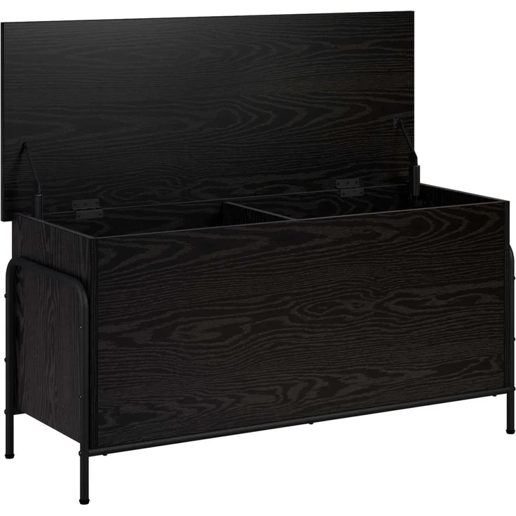vidaXL Aufbewahrungsbox Schwarz Eichen-Optik 80 x 40 x 49,5 cm 8013680 – Bild 3