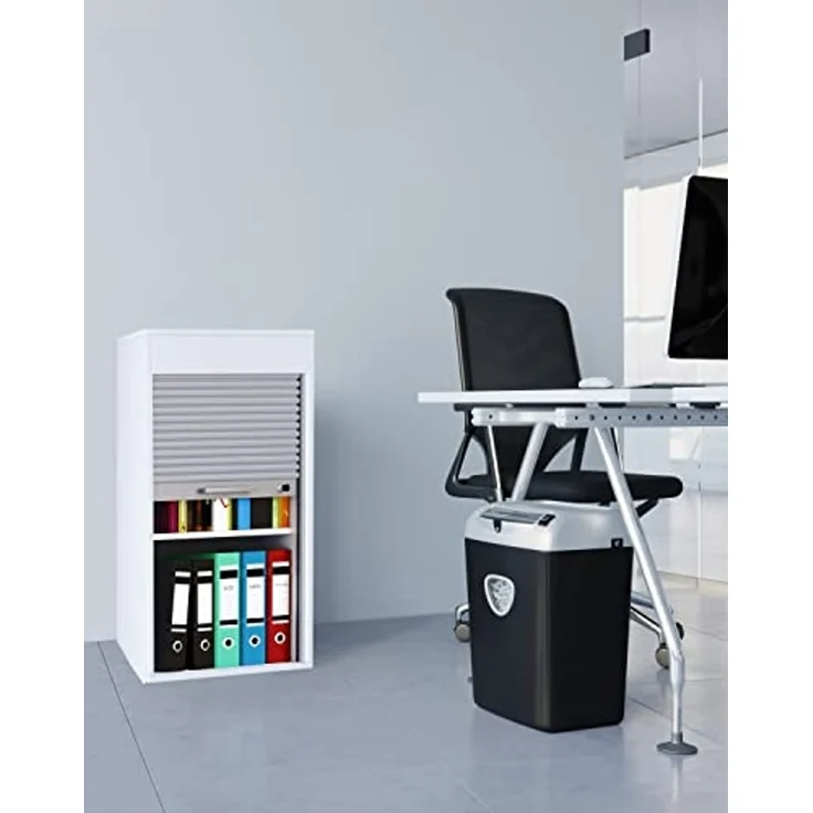 VCM Büroschrank Aktos 917517 Weiß H. 93 x B. 50 x T. 40 cm – Bild 5
