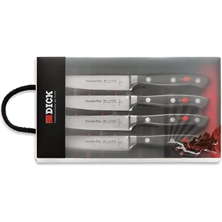 F. DICK Premier Plus Steakmesser Set 4-teilig 4 Steakmesser Besteck-Set