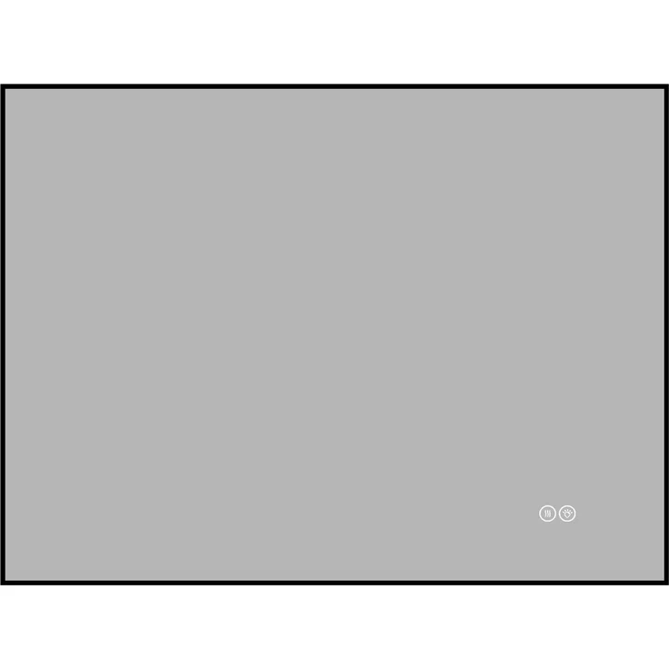 Badezimmerspiegel B 50 x H 70x2.5 cm mit Aluminiumrahmen, LED-Hintergrundbeleuchtung und Anti-Beschlag – Bild 9