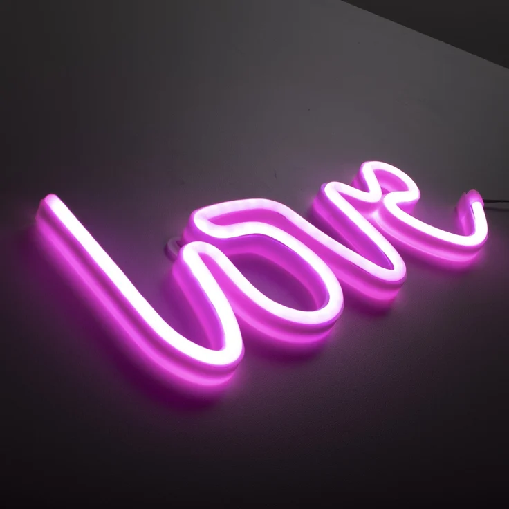 Just light LED Dekoleuchte Love 12,5 x 2 x 34,5 cm – Bild 2