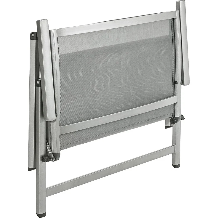 Dehner Klappbank Chicago | 2-Sitzer mit Rückenlehne und Armlehnen | komfortable Sitzbank | klappbar, wetterfest | Aluminium, Textilene | Gartenbank, Parkbank, Doppelbank | ca. 106 x 97 x 59. 5 cm – Bild 4