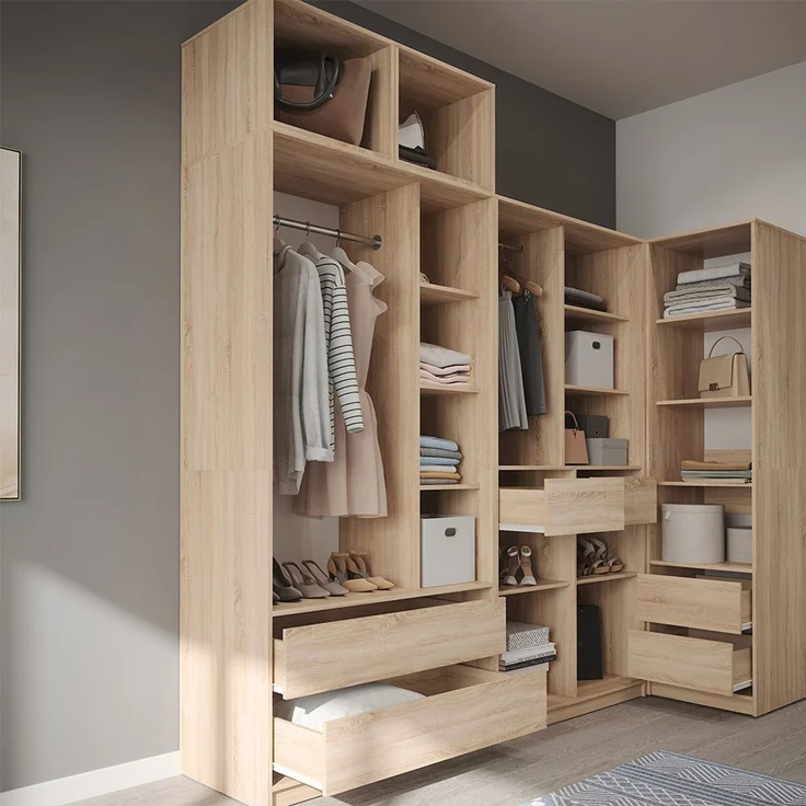 Kleiderschrank Elmo Sonoma 50 x 40 cm 3er Set Vicco – Bild 5
