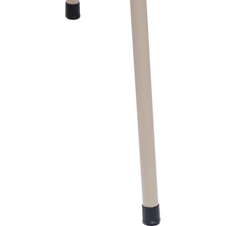 FurnitureR Klapptisch, klappbarer Campingtisch aus Metall/PVC, klappbarer Balkontisch, Gartentisch für Picknick, Camping und Outdoor Strand, 86 x 86 x 71 cm, Kamel – Bild 5