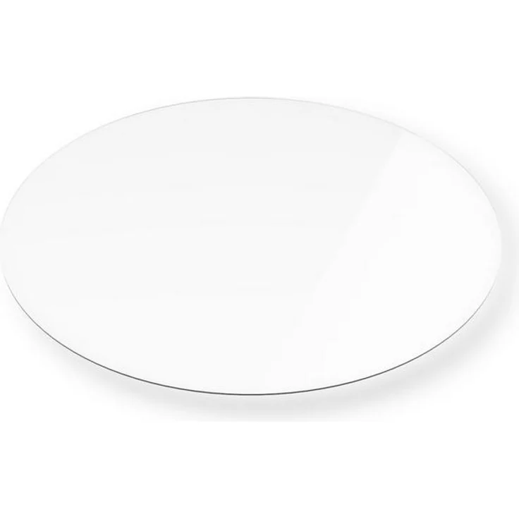 HOOZ Tischplatte Glasplatte ESG Klarglas 6 mm – Tischplatte Kaminschutz, viele Größen (Klarglas, 1 St, ESG-Sicherheitsglas), mit hochwertigem Facettenschliff – Bild 3