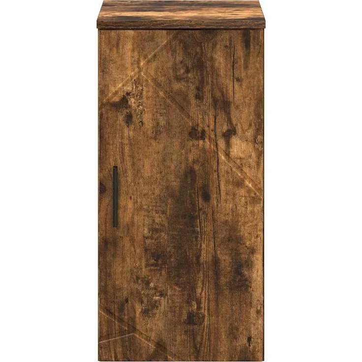 vidaXL Badezimmerschrank mit Tür Geräucherte Eiche 30 x 31,5 x 61 cm 883349 – Bild 5