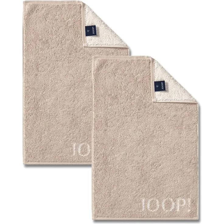 2 Stück Joop! Gästetuch Classic Sand Beige 1600-30 30x50