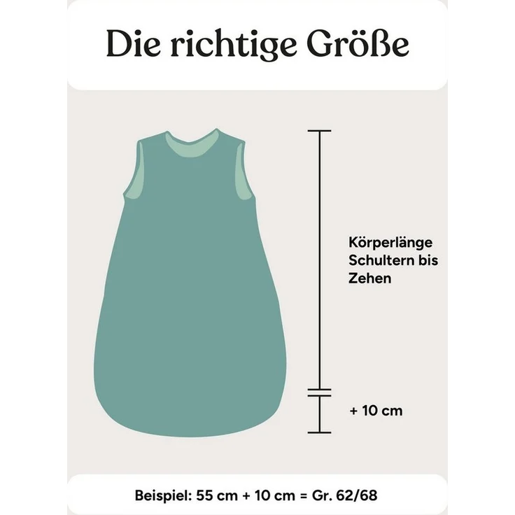 Ehrenkind Babyschlafsack Musselin Ganzjahresschlafsack Rund, 2.5 TOG (mit atmungsaktiver Bio-Baumwolle), für guten Schlaf zu jeder Jahreszeit – Bild 3