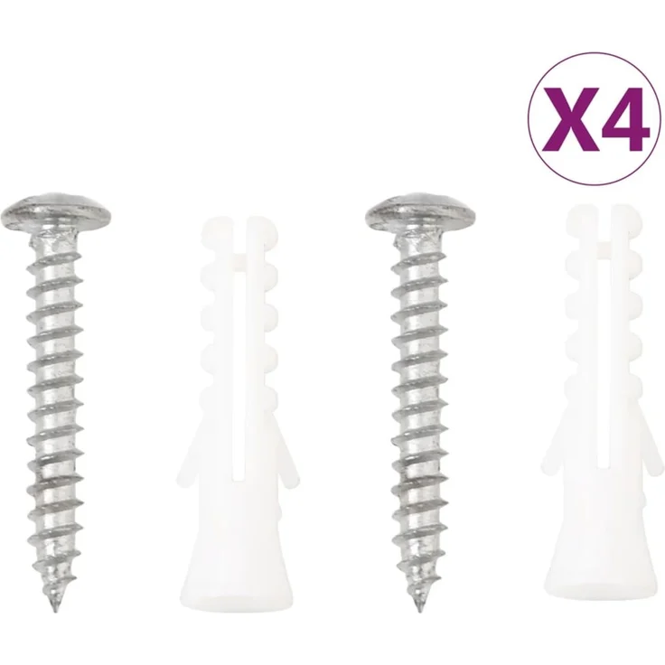 vidaXL Blumenampeln mit Halterungen und Einlagen 4 Stk. Schwarz Stahl 3188015 – Bild 6