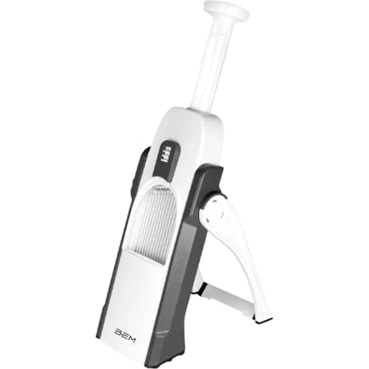 BEM Gemüsehobel 2x Multifunktionaler handbetriebener Gemüseschneid, Kunststoff, (24-in-1 Multischneider mit Fingerschutz, Mandoline Slicer Kartoffelschneider Zwiebelschneider Karottenhobel), Gurkenschneider Salatschneider Pommesfrites Cutter BPA-Frei – Bild 4