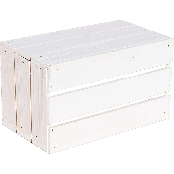 Kistenkolli Altes Land Allzweckkiste Regalkiste "Hilde" weiß ohne (Spar-Set, 1er Set) – Bild 5