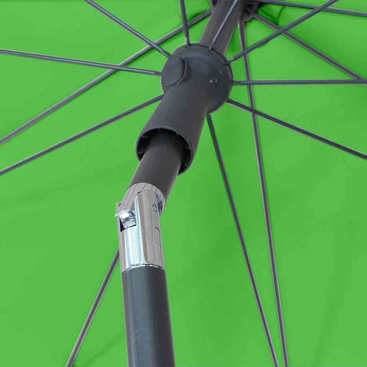 Tropico Mittelstockschirm anthrazit/limette 210x140cm – Bild 6