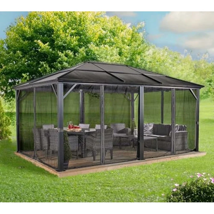Sojag Meridien 1216 | Pavillon mit festem Dach | – Bild 5