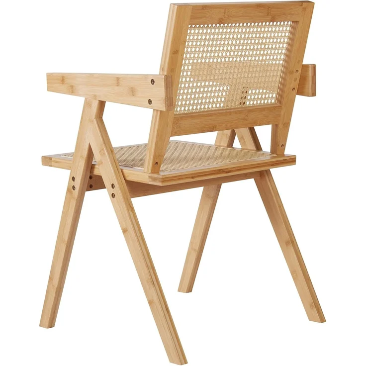 Esszimmerstuhl Asikkala 79x50x50cm Bambus/Rattanoptik [en. casa] – Bild 6