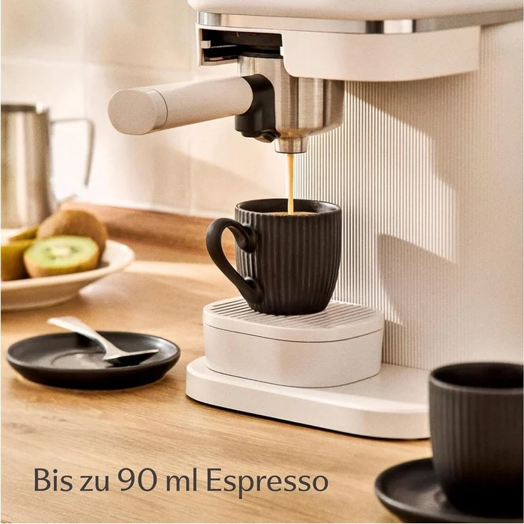 Cosumy Espressotasse Espressotassen Set 6er Schwarz Matt 90 ml mit Untertassen Mokkatassen, 12-tlg, Keramik, Handgefertigt, dickwandig, spülmaschinen- & mikrowellenfest, matt – Bild 2