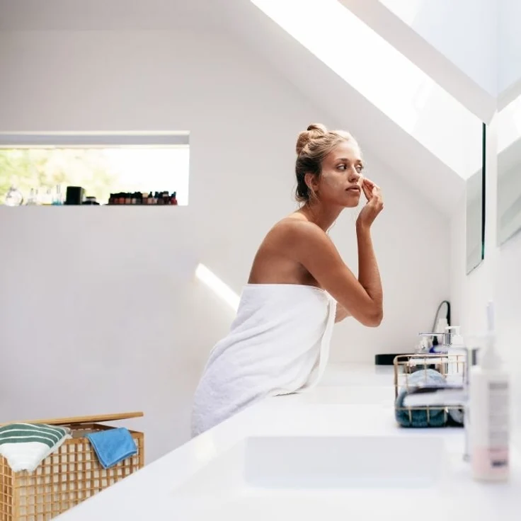 Bambus Wäschesammler mit 2 Fächern – Bild 3