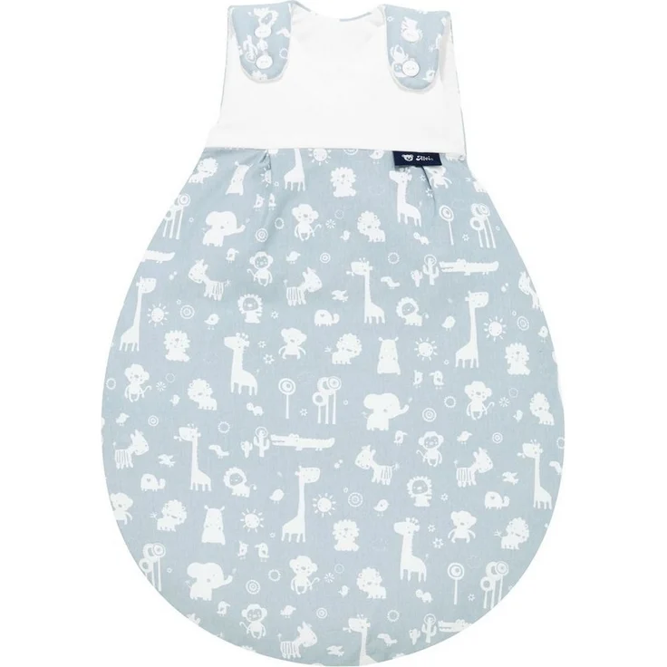 Alvi Baby-Mäxchen Außensack Animals blau, Größe:50/56 – Bild 3
