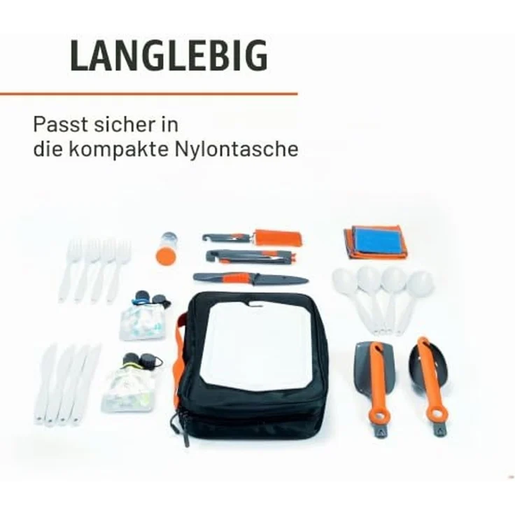 GSI Outdoors 90104 Acetal Copolyester Nylon Polyethylen utensil Set Mehrfarben 195 6 mm 88 9 mm 297 2 mm – Bild 5